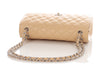 Chanel Jumbo Beige Quilted Caviar Classic Double Flap