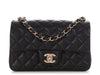 Chanel Mini Black Quilted Lambskin Rectangular Classic