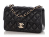 Chanel Mini Black Quilted Lambskin Rectangular Classic