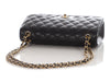 Chanel Jumbo Black Quilted Caviar Classic Double Flap
