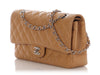 Chanel Medium/Large Dark Beige Quilted Caviar Classic Double Flap