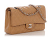 Chanel Medium/Large Dark Beige Quilted Caviar Classic Double Flap