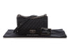 Chanel Old Medium Black Quilted Caviar Boy Bag