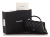 Chanel Mini Black Quilted Lambskin Top Handle Phone Holder