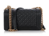 Chanel Old Medium Black Quilted Calfskin Boy Bag