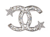 Chanel Crystal CC Stars Brooch