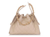 Chanel Small Beige Quilted Calfskin 25 Bag