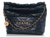Chanel Small Navy Quilted Calfskin 22