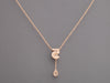 Chanel Small 18K Beige Gold Diamond N°5 Necklace