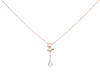 Chanel Small 18K Beige Gold Diamond N°5 Necklace