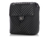 Chanel Large Black Chevron-Quilted Calfskin Urban Spirit Backpack