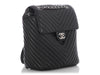 Chanel Large Black Chevron-Quilted Calfskin Urban Spirit Backpack