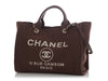 Chanel Medium Brown Deauville Shopping Tote