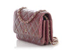 Chanel Mini Iridescent Pink Quilted Calfskin Wallet on Chain