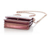 Chanel Mini Iridescent Pink Quilted Calfskin Wallet on Chain