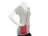 Chanel Red Quilted Caviar Classic Crossbody Phone Holder