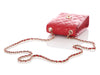Chanel Red Quilted Caviar Classic Crossbody Phone Holder