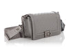 Chanel Old Medium Pewter Quilted Lambskin Boy Bag