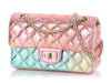 Chanel Mini Rainbow Quilted Metallic Calfskin Reissue
