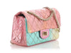 Chanel Mini Rainbow Quilted Metallic Calfskin Reissue