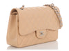 Chanel Jumbo Light Beige Quilted Caviar Classic Double Flap