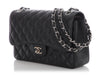 Chanel Jumbo Black Quilted Caviar Classic Double Flap