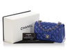Chanel Mini Blue Quilted Lambskin Rectangular Classic