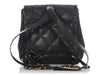 Chanel Small Black Quilted Calfskin Backpack
