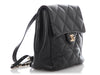 Chanel Small Black Quilted Calfskin Backpack