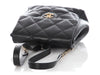 Chanel Small Black Quilted Calfskin Backpack