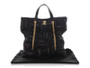 Chanel Black Quilted Denim Mood Tote