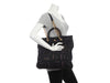 Chanel Black Quilted Denim Mood Tote