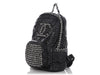 Chanel Large Black Nylon and Tweed Backpack