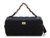 Chanel Vintage Black Jersey Vanity Case
