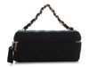 Chanel Vintage Black Jersey Vanity Case
