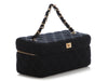 Chanel Vintage Black Jersey Vanity Case