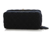 Chanel Vintage Black Jersey Vanity Case