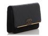 Chanel Black Quilted Caviar and Suede Leather Wallet on Chain WOC