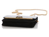 Chanel Black Quilted Caviar and Suede Leather Wallet on Chain WOC