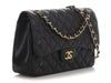 Chanel Jumbo Black Quilted Caviar Classic Double Flap