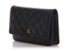 Chanel Black Quilted Caviar Wallet on Chain WOC