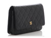 Chanel Black Quilted Caviar Wallet on Chain WOC