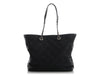 Chanel Black Quilted Caviar Tote