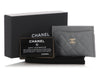 Chanel Gray Quilted Caviar Classic Card Holder