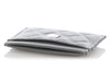 Chanel Gray Quilted Caviar Classic Card Holder