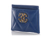 Chanel Blue Quilted Lambskin Card Holder