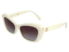 Chanel White Pearl Cat Eye Sunglasses