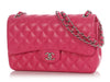 Chanel Jumbo Pink Quilted Lambskin Classic Double Flap