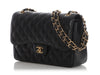 Chanel Jumbo Black Quilted Caviar Classic Double Flap