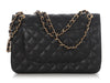 Chanel Jumbo Black Quilted Caviar Classic Double Flap
